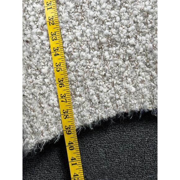 Umgee Chunky Knit Cowl Neck Sweater Size 2XL Beige Oversized Ribbed Pullover - Picture 6 of 7